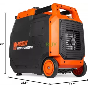 WEN Quiet and Lightweight 4800-Watt RV-Ready Portable Inverter Generator with Fuel Shut Off