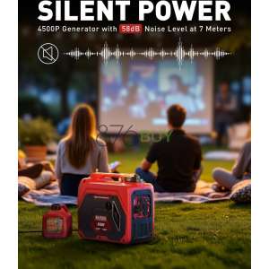 ERAYAK 4500W Super Quiet Portable Inverter Generator