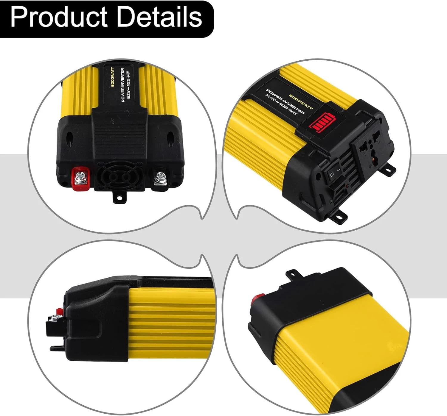 Cloudpower 6000W Car Power Inverter Dual - Image 6