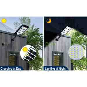 FOWSEEK 2 Pack Solar Street Lights 12000 Lumen with Motion Sensor
