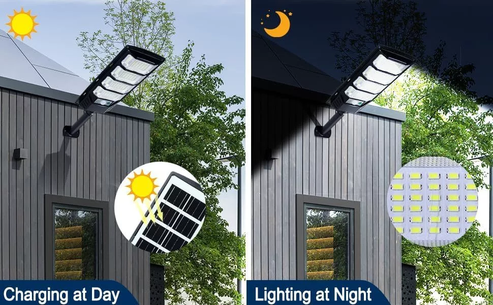 FOWSEEK 2 Pack Solar Street Lights 12000 Lumen with Motion Sensor - Image 5