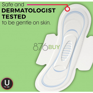 U by Kotex Security Ultra Thin Feminine Pads with Wings, Regular Absorbency, Unscented, 36 Count