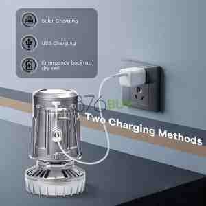 SZJIEIFR Solar Camping Lanterns with Fan