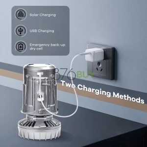 SZJIEIFR Solar Camping Lanterns with Fan