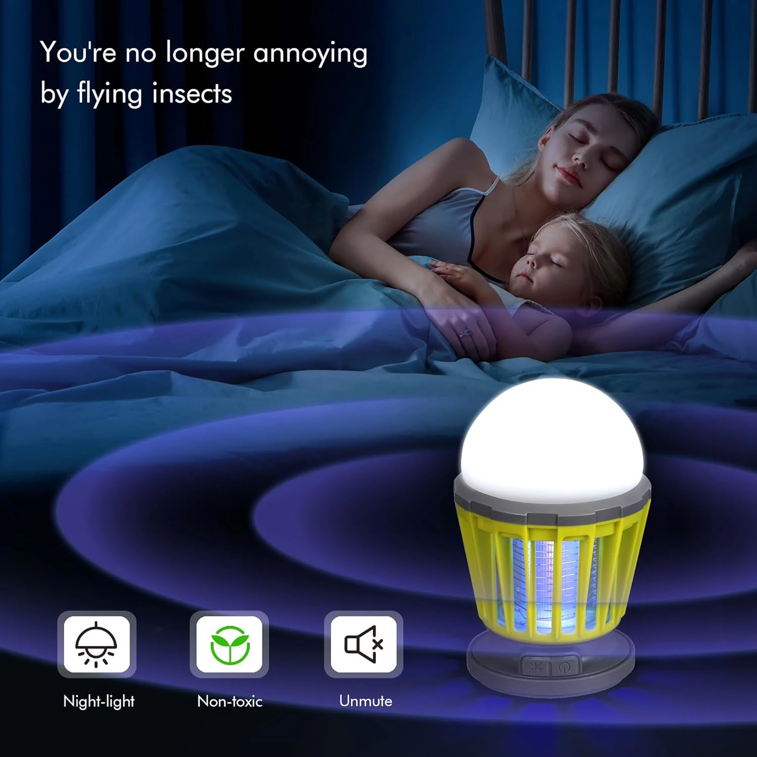 BANPESTT Solar Bug Zapper Portable Mosquito Zapper, 2-in-1 Cordless & Rechargeable - Image 5