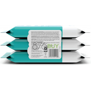 Amazon Basics Adult Wet Wipes Flushable Fragrance Free, 126 Count (3 Packs of 42)