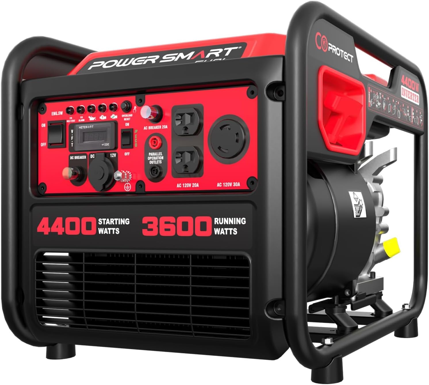 PowerSmart 4400-Watt Portable Inverter Gas Generator