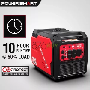 PowerSmart 4800-Watt Portable Inverter Generator with Wheels Handle Kit