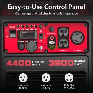 PowerSmart 4400-Watt Portable Inverter Gas Generator