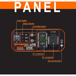 Genkins 4500 Watt Open Frame Inverter Generator