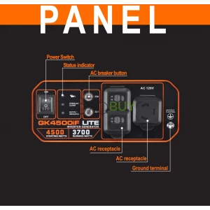 Genkins 4500 Watt Open Frame Inverter Generator