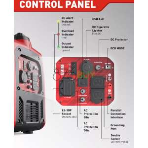 ERAYAK 4500W Super Quiet Portable Inverter Generator