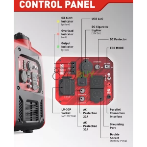 ERAYAK 4500W Super Quiet Portable Inverter Generator