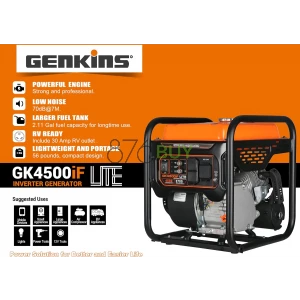 Genkins 4500 Watt Open Frame Inverter Generator