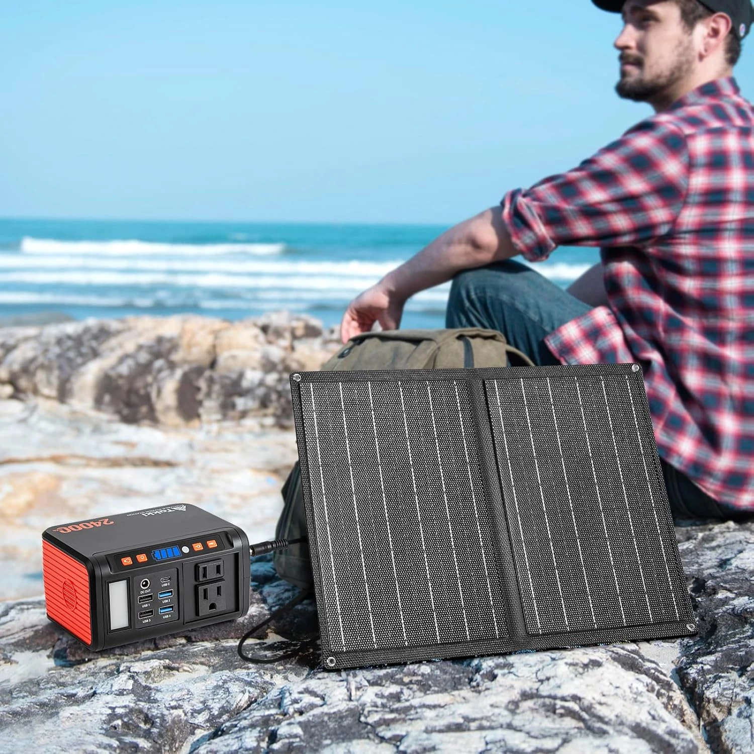Takki 120W Peak Solar Generator Portable Power Station with 21W Panels - Image 6