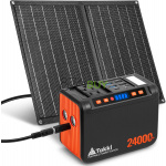 Takki 120W Peak Solar Generator Portable Power Station with 21W Panels