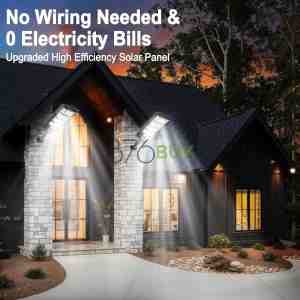 FOWSEEK 2 Pack Solar Street Lights 12000 Lumen with Motion Sensor