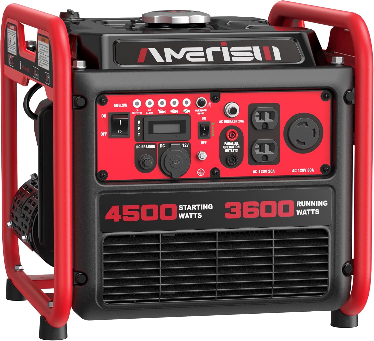 AMERISUN 4500W Gas-Powered Inverter Generator