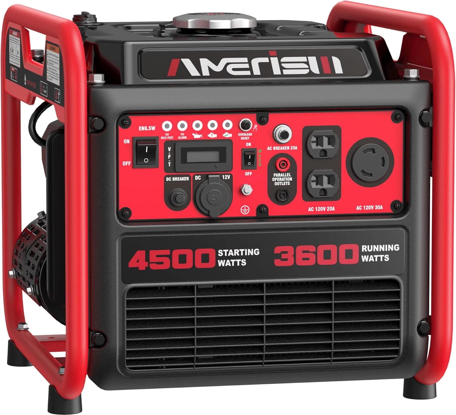 AMERISUN 4500W Gas-Powered Inverter Generator