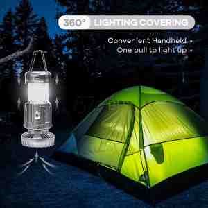 SZJIEIFR Solar Camping Lanterns with Fan
