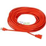 Amazon Basics 100 foot 3-Prong Vinyl Indoor/Outdoor Extension Cord - 10 Amps, 1250 Watts, 125 VAC - Orange