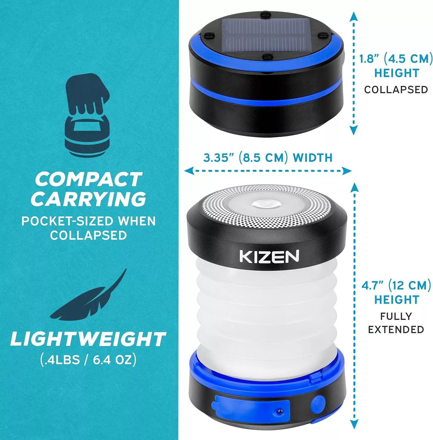 Kizen Outdoor Solar Lantern - Image 4