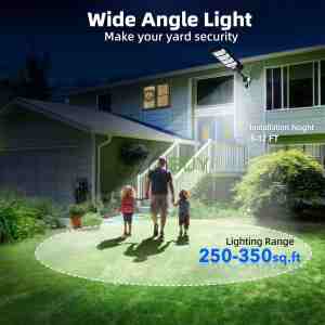 FOWSEEK 2 Pack Solar Street Lights 12000 Lumen with Motion Sensor