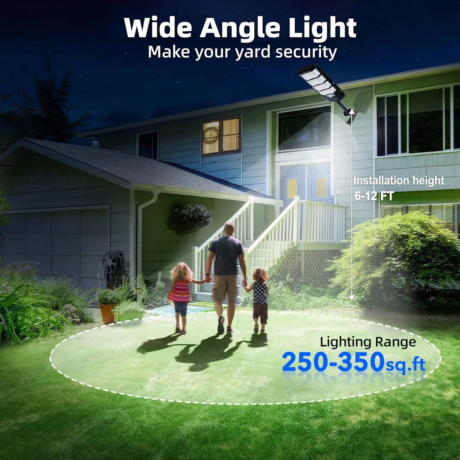 FOWSEEK 2 Pack Solar Street Lights 12000 Lumen with Motion Sensor - Image 6