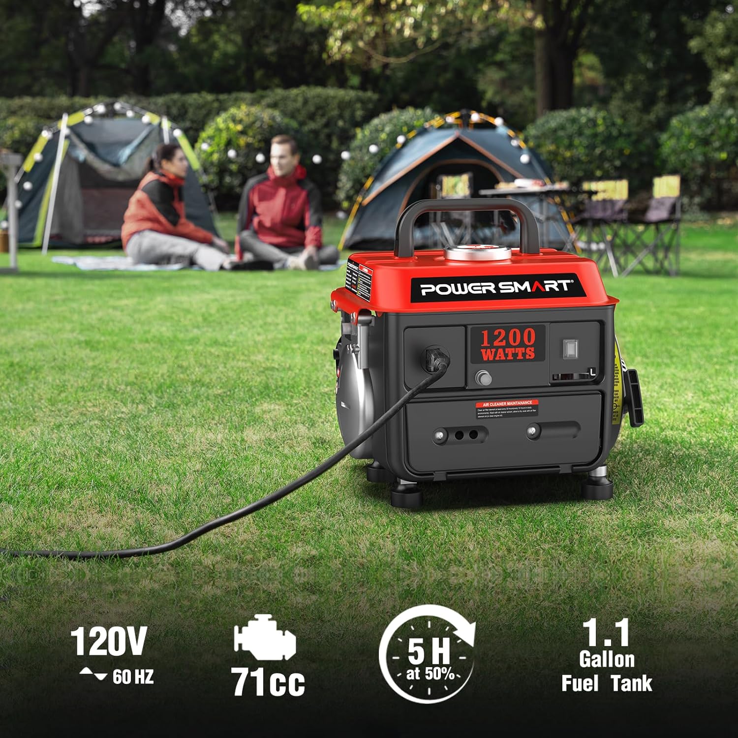 PowerSmart Super Quiet 1200-Watt Portable Generator - Image 3