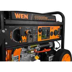 WEN 11,000-Watt 120V/240V Dual Fuel Portable Generator with Wheel Kit and Electric Start (DF1100T)