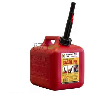 Midwest Can Auto Shut Off Gasoline Can, 2.6 Gallon Capacity, Red
