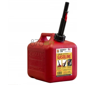 Midwest Can Auto Shut Off Gasoline Can, 2.6 Gallon Capacity, Red