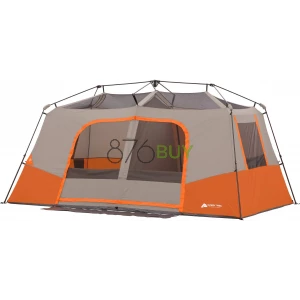 Ozark Trail 11-Person Instant Cabin Tent with Private Room – 3-Room Family Camping Tent with Awning