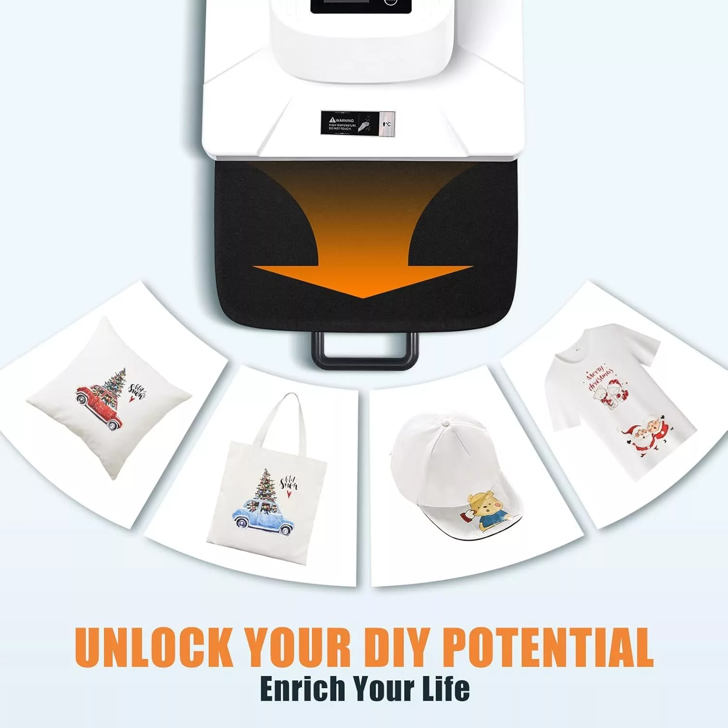 Specraft Auto Heat Press, 15x15 Digital Sublimation Machine with Adjustable Pressure for T-Shirts - Image 4