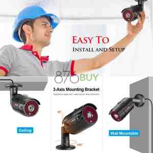 ANRAN 4 Channel 1080P Home Security Camera System 4ch CCTV DVR Recorder with 1TB Hard Drive