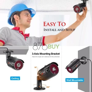 ANRAN 4 Channel 1080P Home Security Camera System 4ch CCTV DVR Recorder with 1TB Hard Drive