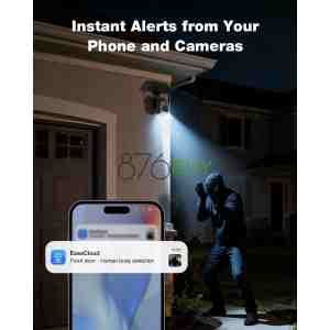 SEHMUA Security Cameras Outdoor Wireless, 4 Cam-Kit, No Subscription, 4MP Home Security Camera System