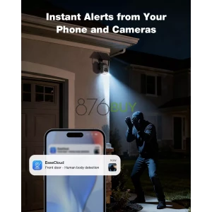 SEHMUA Security Cameras Outdoor Wireless, 4 Cam-Kit, No Subscription, 4MP Home Security Camera System