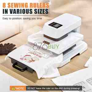 Specraft Auto Heat Press, 15x15 Digital Sublimation Machine with Adjustable Pressure for T-Shirts