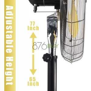 HiCFM Yellow Pedestal Fan (30