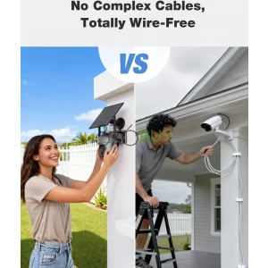 SEHMUA Security Cameras Outdoor Wireless, 4 Cam-Kit, No Subscription, 4MP Home Security Camera System