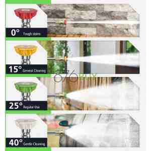 FLAWNT Electric Pressure Washer, 26 FT Hose Pressure Cleaner 2030 PSI with 4 Nozzles