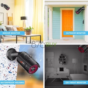 ANRAN 4 Channel 1080P Home Security Camera System 4ch CCTV DVR Recorder with 1TB Hard Drive