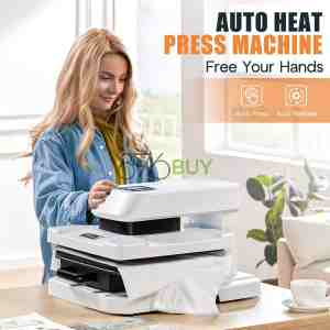 Specraft Auto Heat Press, 15x15 Digital Sublimation Machine with Adjustable Pressure for T-Shirts