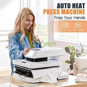 Specraft Auto Heat Press, 15x15 Digital Sublimation Machine with Adjustable Pressure for T-Shirts