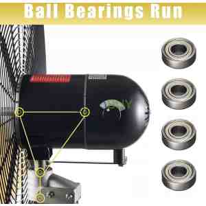 HiCFM Yellow Pedestal Fan (30