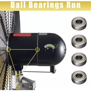 HiCFM Yellow Pedestal Fan (30