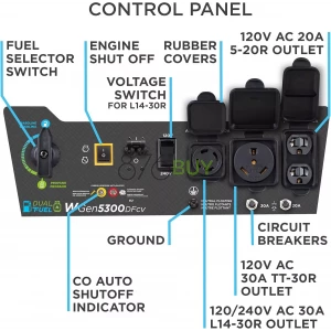 Westinghouse 6500 Watt Dual Fuel Home Backup Portable Generator