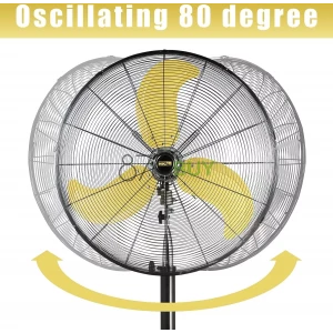 HiCFM Yellow Pedestal Fan (30