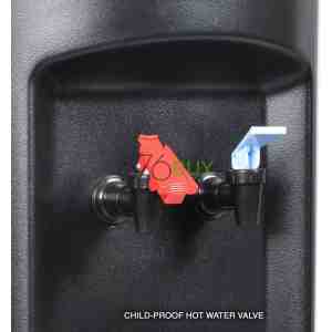 Brio Professional Commercial 500 Series Bottled Water Dispenser Hot & Cold in Black